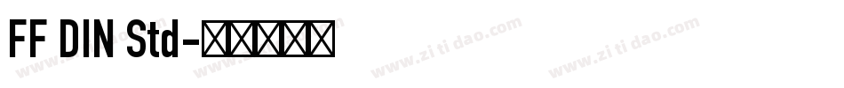 FF DIN Std字体转换